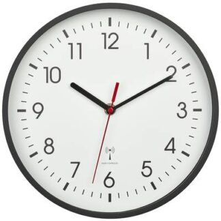 TFA Dostmann 60.3550.01 Radio Wall clock 24.5 cm x 4.2 cm Black