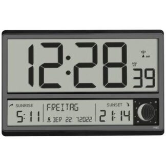 TFA Dostmann 60.4524.01 Radio Wall clock 360 cm x 28 mm x 235 mm Black Large display