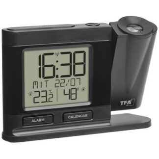 TFA Dostmann 60.5017.01 Radio Alarm clock Black Alarm times 1