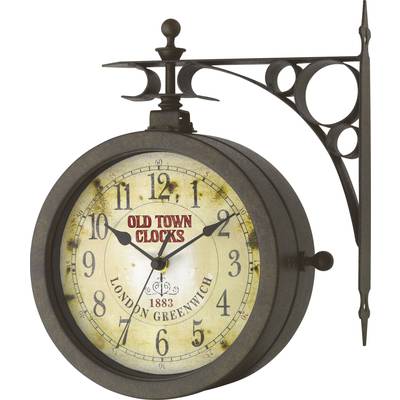 TFA Dostmann 603011 Quartz Wall clock 205 mm x 290 mm x 295 mm x 90 mm Antique finish, Black