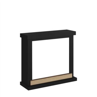 Tagu Hagen Electric Fireplace - Deep Black Mantle Only No Plug