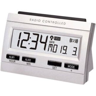 Techno Line 02991 Radio Alarm clock Silver Alarm times 2