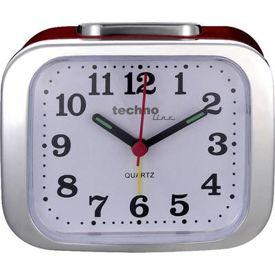 Techno Line Model XL rot Quartz Alarm clock Red Alarm times 1
