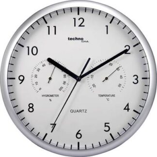 Techno Line WT 650 Quartz Wall clock 26 cm Silver