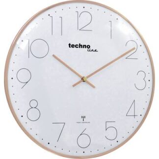 Techno Line WT 8235 gold optik Radio Wall clock 350 mm x 25 mm Rose Gold