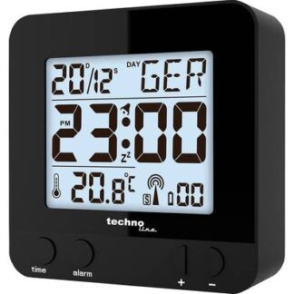 Techno Line WT235 sw Radio Alarm clock Black Alarm times 1