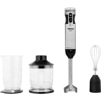 Tristar MX-4829 Hand-held blender 1000 W with graduated beaker, stepless speed control, Turbo function Stainless steel, Black