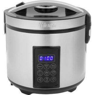 Tristar RK-6138 Steam cooker with display, Rice cooker function, Non-stick coating, with graduated beaker, Timer function Steel