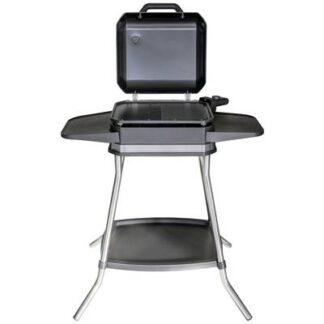 Unold Jimmy Table Free-standing barbecue with wind protection, Overheat protection, Indicator light, stepless thermostat Black