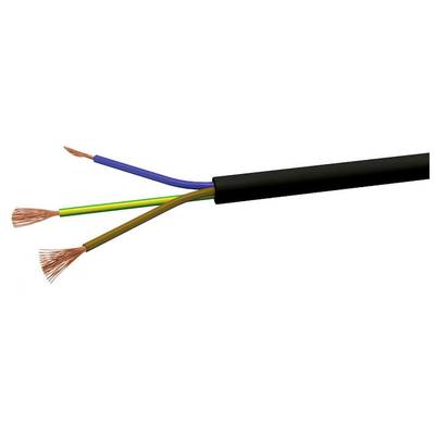 VOKA Kabelwerk 20053500 Flexible cable H05VV-F 3 x 1 mm² Black 100 m