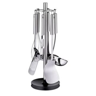 WMF 3201002908 Stainless steel kitchen helper set 7tlg stand with 6 helpers