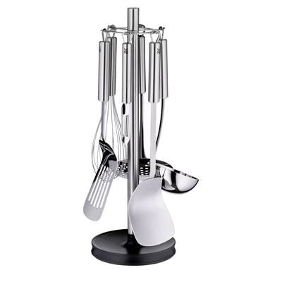 WMF 3201002908 Stainless steel kitchen helper set 7tlg stand with 6 helpers