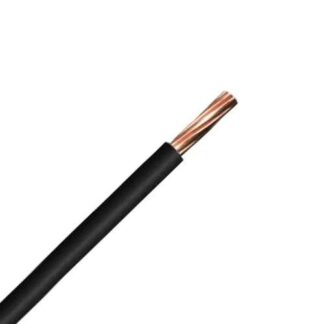 Zexum Black 2.5mm 7 Strand 24A Single Core 6491B LSZH (Low Smoke Zero Halogen) Round Power Insulated Conduit Wire - 1 Meter