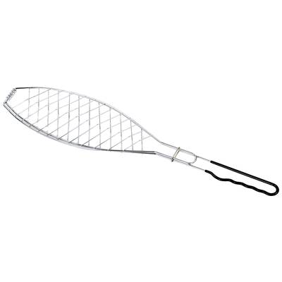 tepro Garten Fischbraeter gross Fish BBQ basket Silver, Black