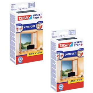 tesa COMFORT 55388-00500-01 Fly screen (W x H) 130 cm x 150 cm Anthracite 2 pc(s)