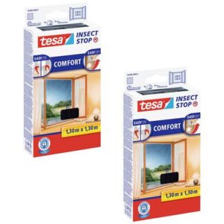tesa COMFORT 55396-00500-01 Fly screen (W x H) 130 cm x 130 cm Anthracite 2 pc(s)