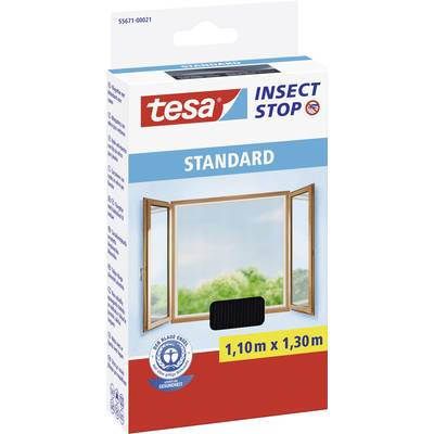 tesa STANDARD 55671-00021-03 Fly screen (W x H) 1300 mm x 1100 mm Anthracite 1 pc(s)