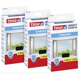 tesa STANDARD 55672-00500-03 Fly screen (W x H) 1300 mm x 1500 mm Anthracite 3 pc(s)