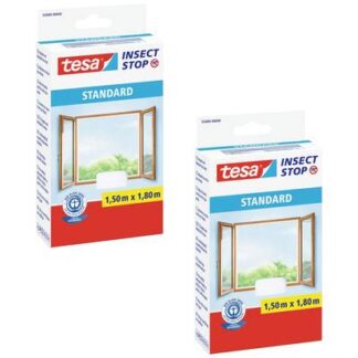 tesa STANDARD 55680-00501-04 Fly screen (W x H) 150 cm x 180 cm Anthracite 2 pc(s)