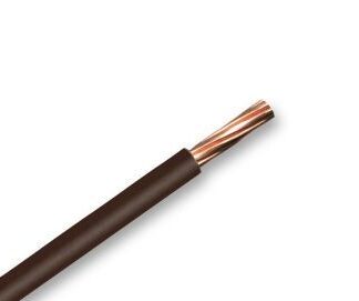Zexum Brown 1.5mm 7 Strand 17A Single Core 6491X (H07V-R) Round Power PVC Insulated Conduit Wire - 5 Meter