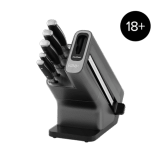Ninja Foodi StaySharp Knife Block with Integrated Sharpener - 5-Piece Set [] in Silver/Black | K32005UK | by SharkNinja