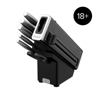 Ninja StaySharp Stainless 6-Piece Knife Set & Wood Block - in Charcoal | K62006EUUK | by SharkNinja